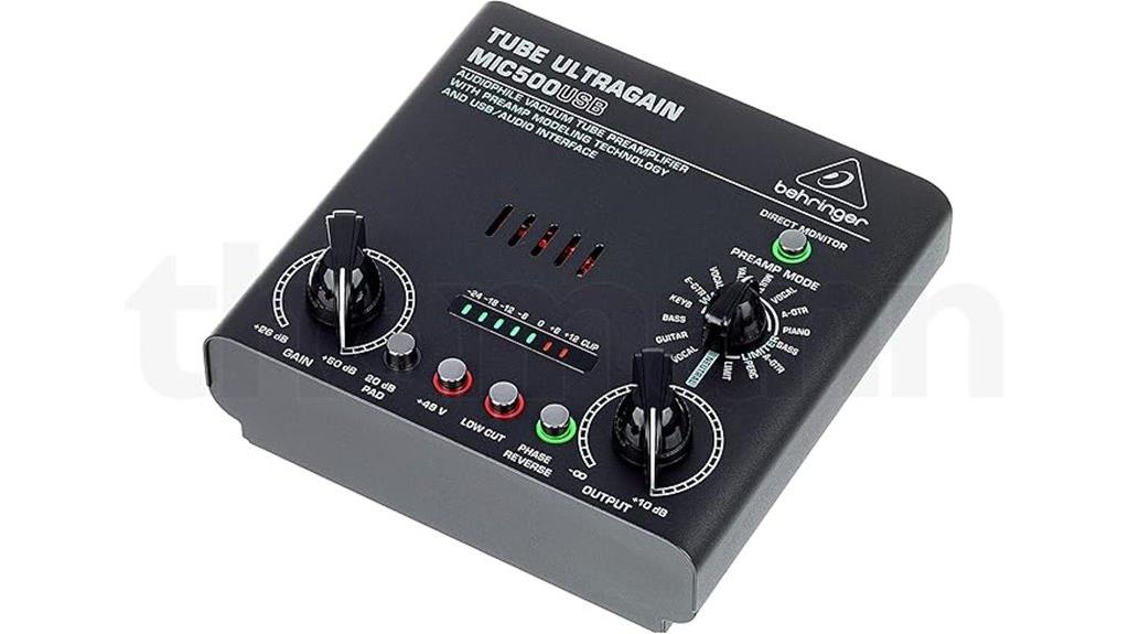 high quality usb tube preamplifier