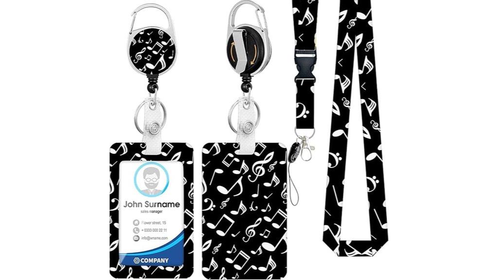 id holder with reel