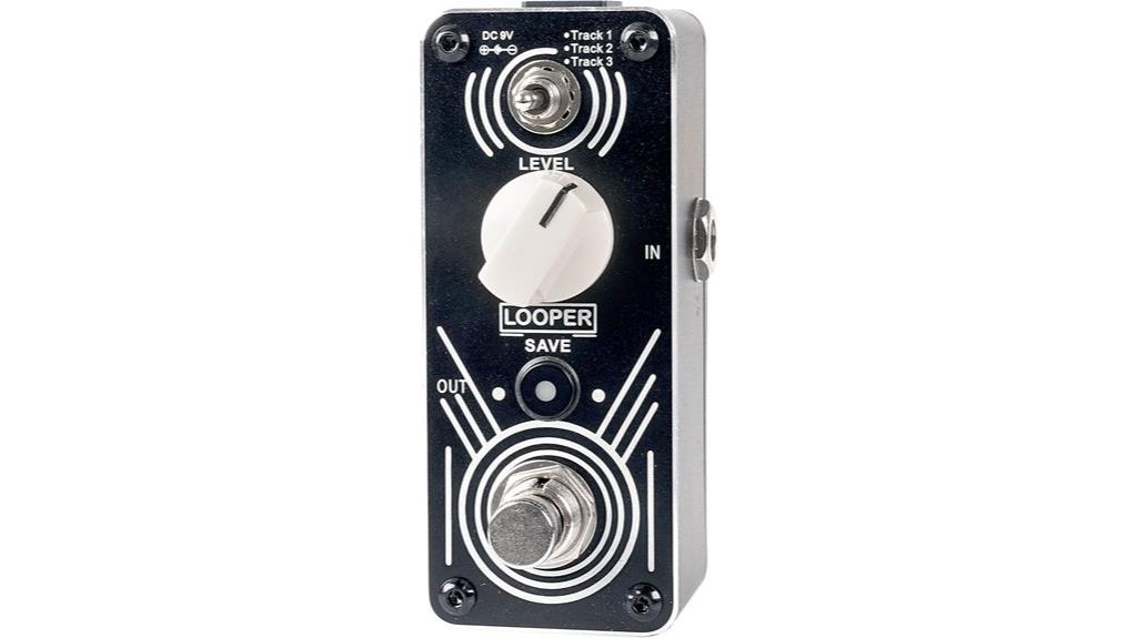 looper pedal with three tracks