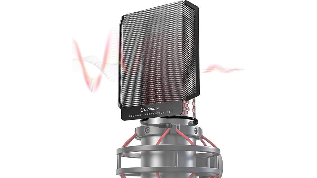 metal mesh microphone pop filter