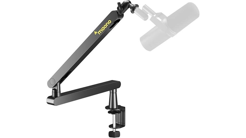 microphone boom arm with cable
