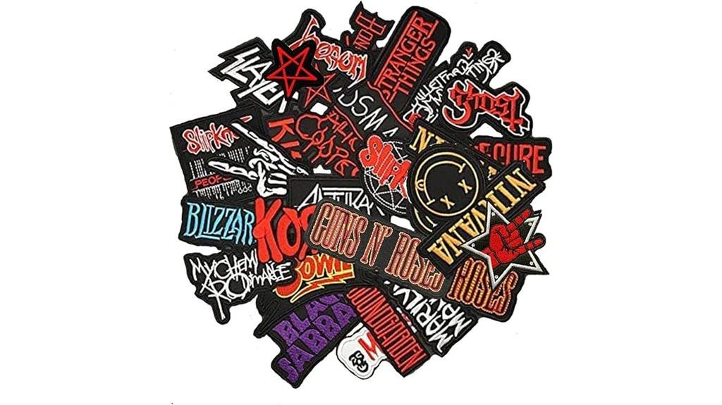mixed clothing patches pack