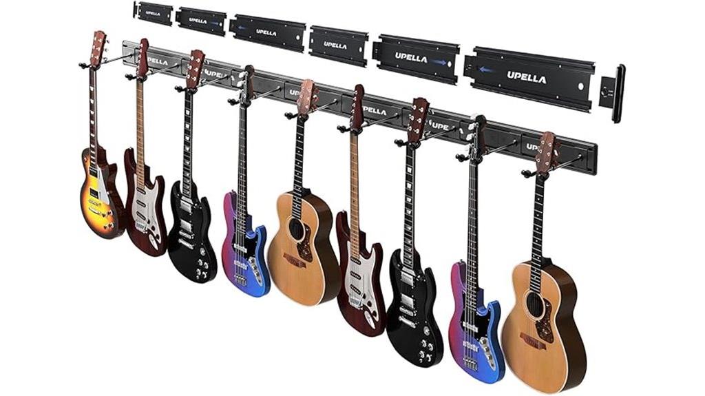 multiple guitar wall hangers