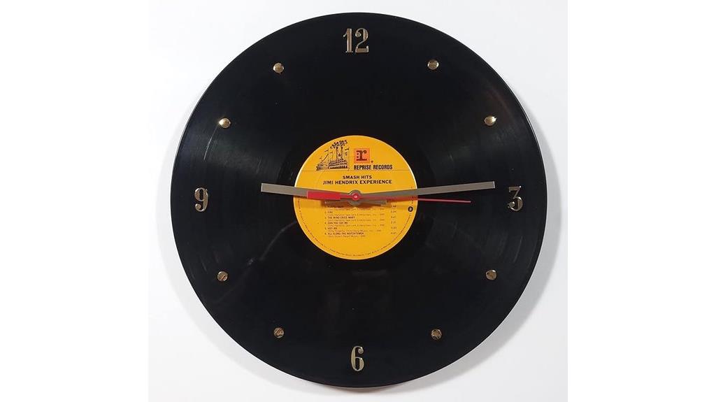 music legend wall clock
