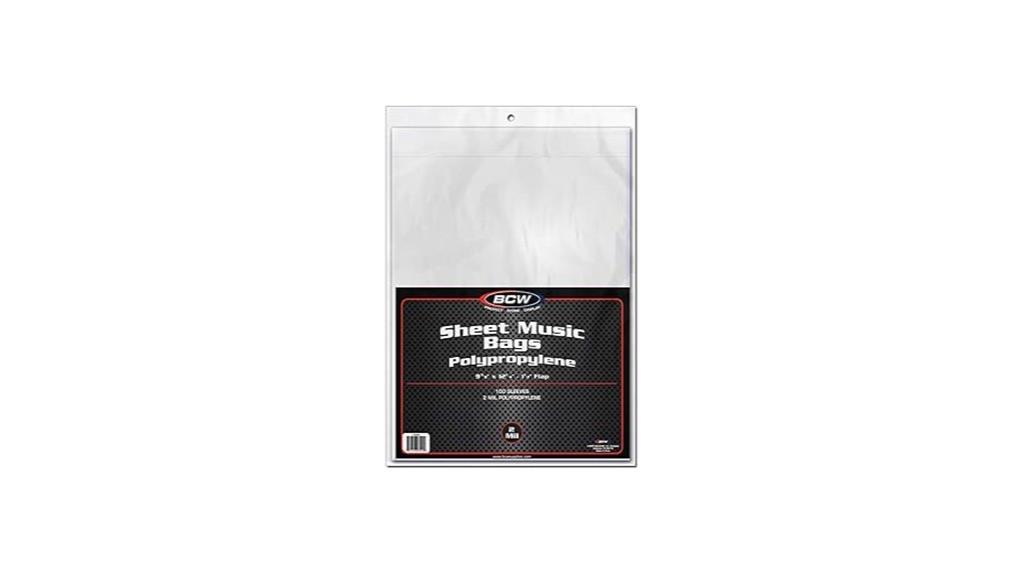 music sheet storage bags