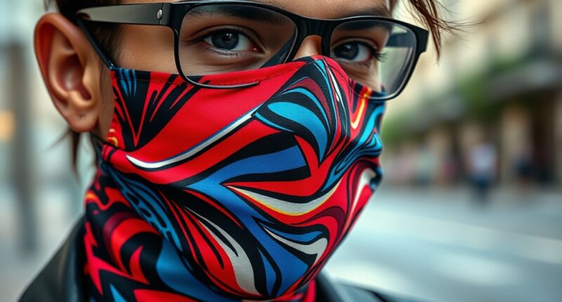 music themed face masks collection