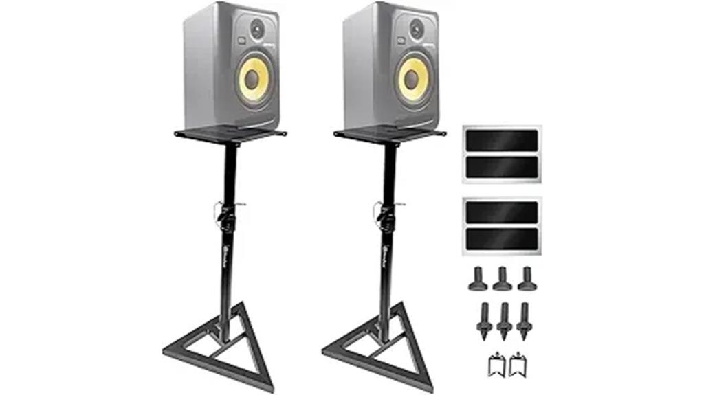 pair of studio monitor stands