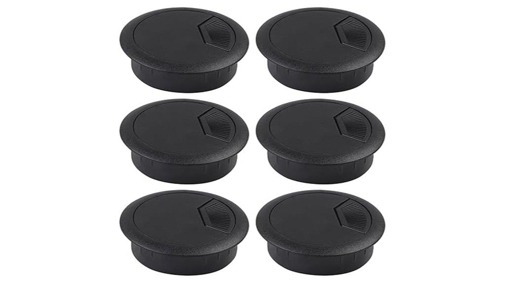 plastic desk cable grommets