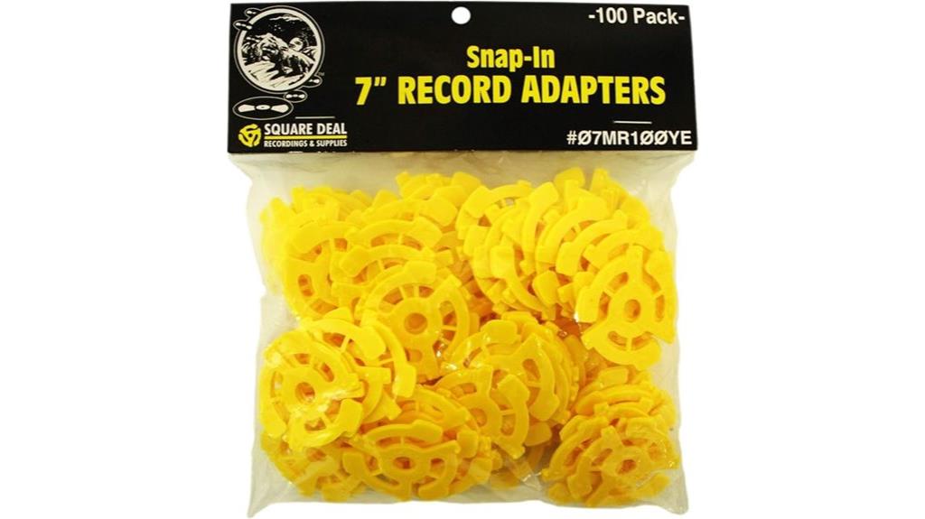 plastic record adapter set