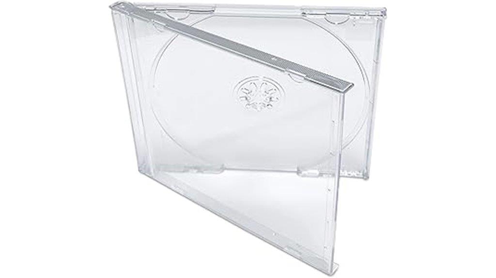 premium 10 pack transparent jewel cases
