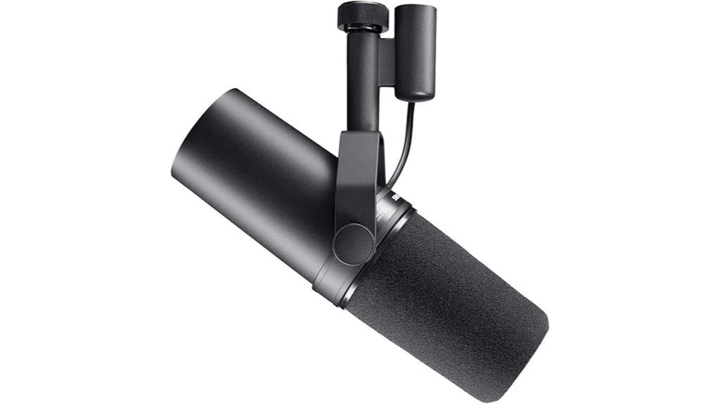 professional broadcast microphone setup