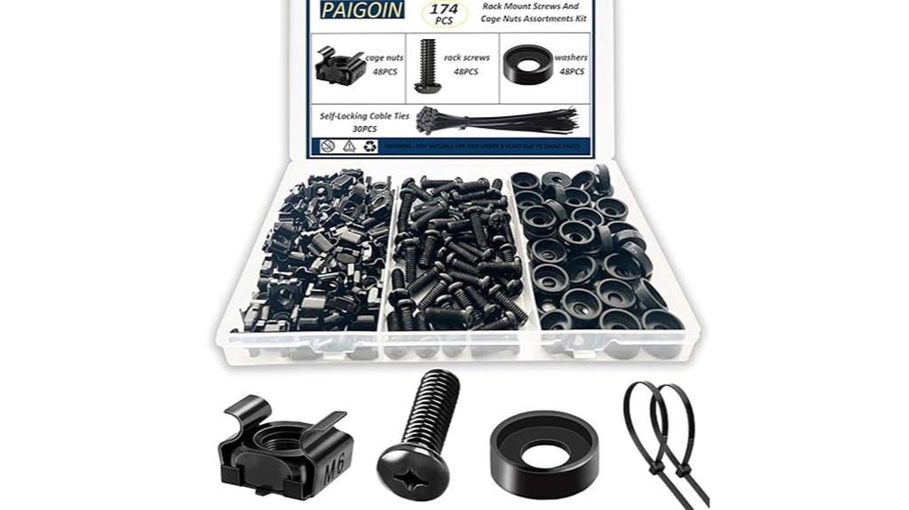 rack screw and nut set
