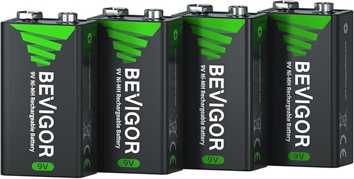 rechargeable 9v battery pack