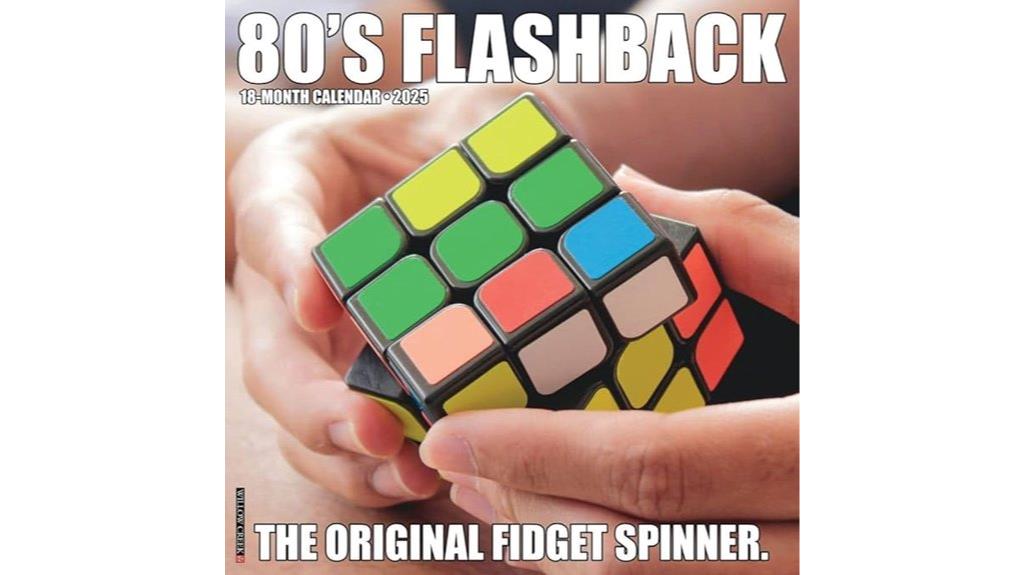 retro 80s calendar 2025