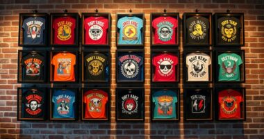 retro music band shadow displays