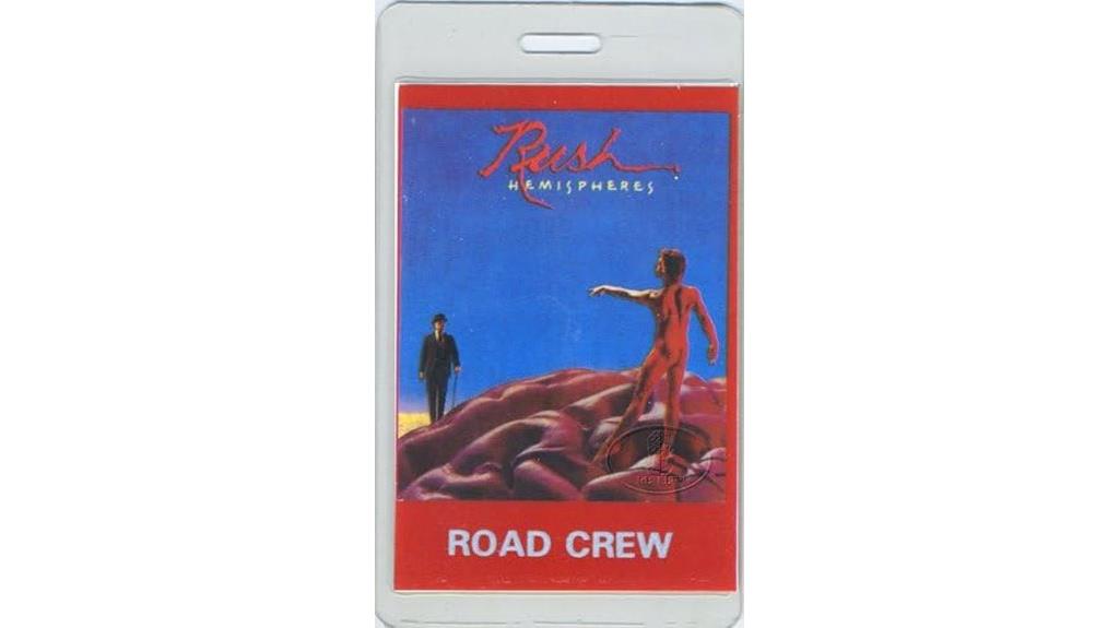 rush hemispheres backstage pass