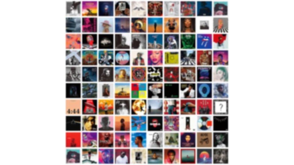 set of 100 wall posters