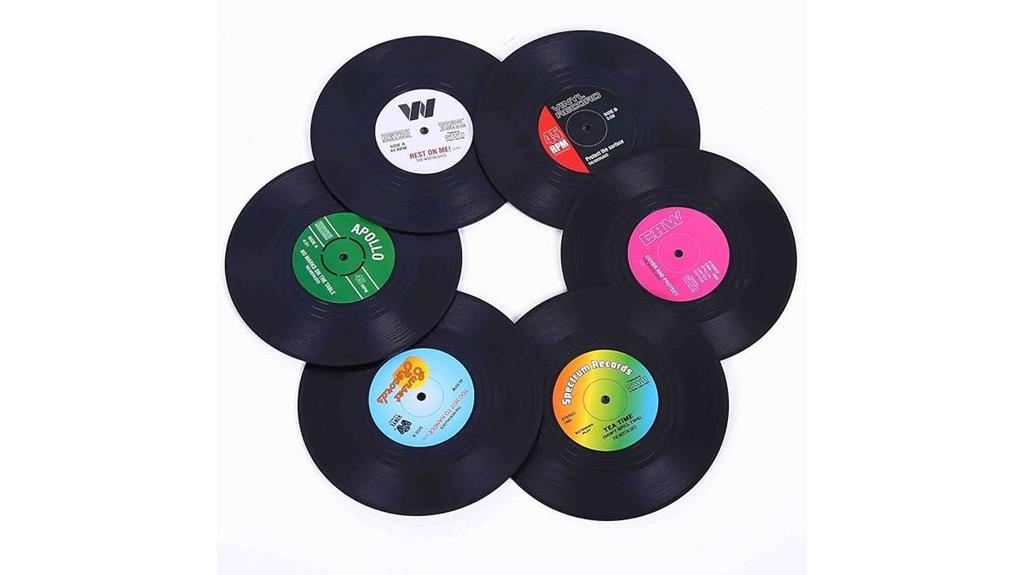 set of 6 drink coasters