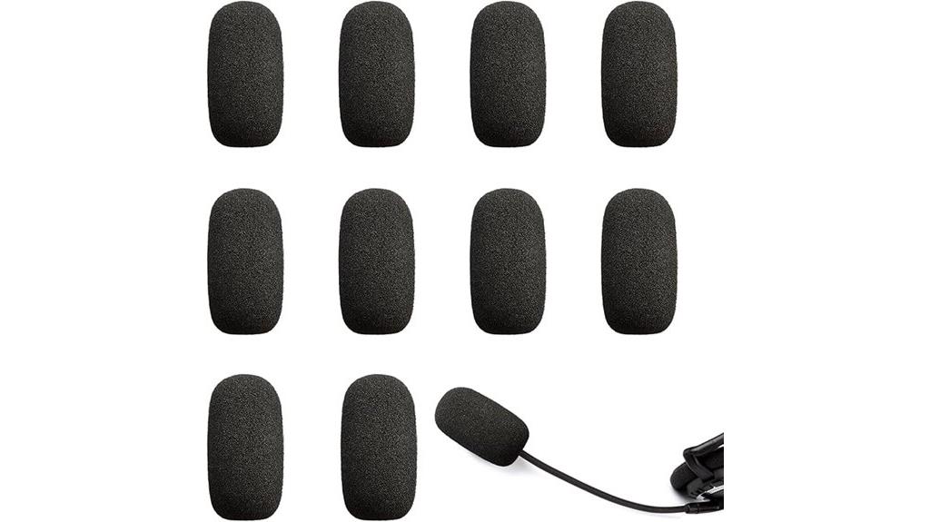 set of ten mic covers