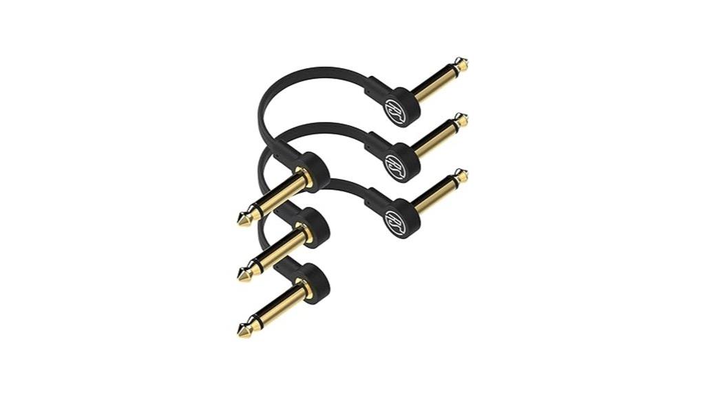 set of three guitar cables