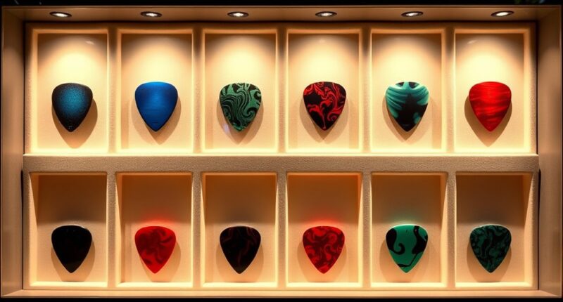 showcase favorite guitar picks