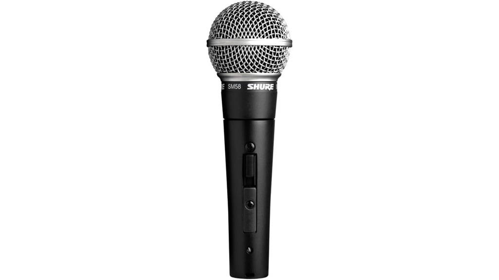 shure sm58 microphone with switch