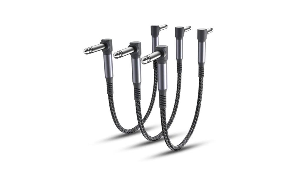 six inch guitar patch cables