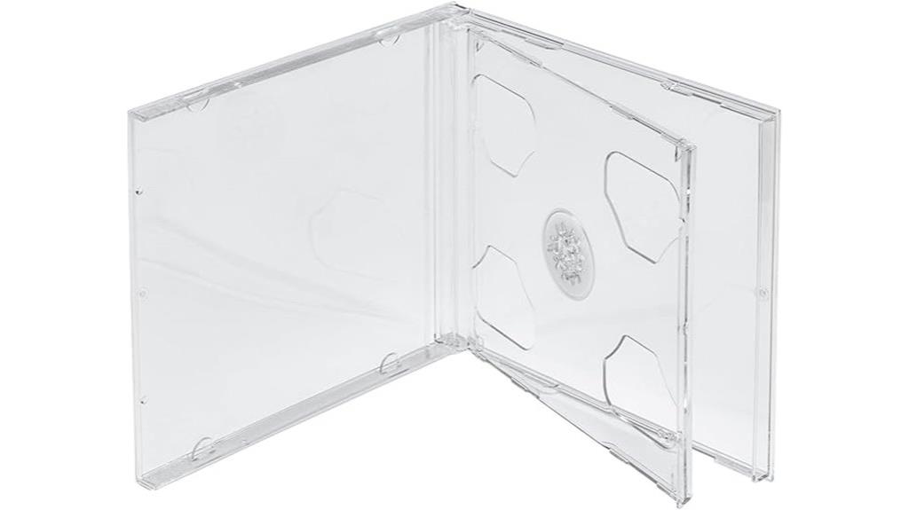 standard clear double cd case