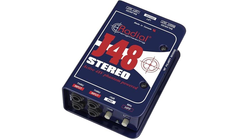 stereo active instrument box