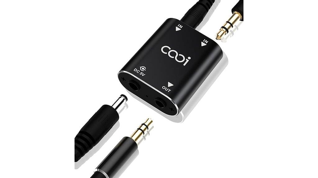 stereo audio mixer with auxiliary