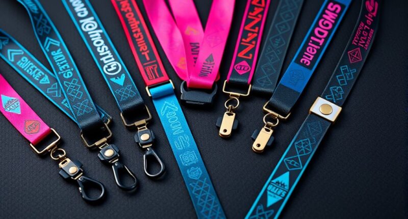 stylish durable festival lanyards