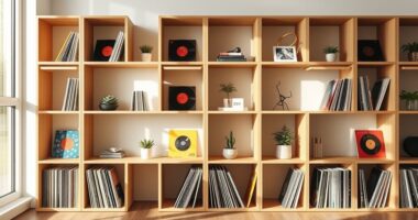 stylish vinyl shelf solutions