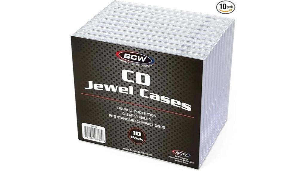 ten pack cd jewel cases
