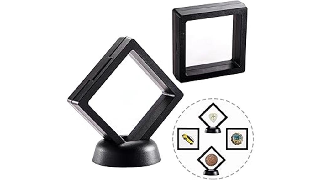 three coin display frame