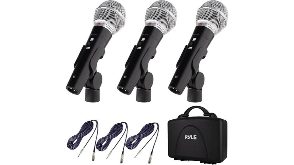 three microphone kit accessories