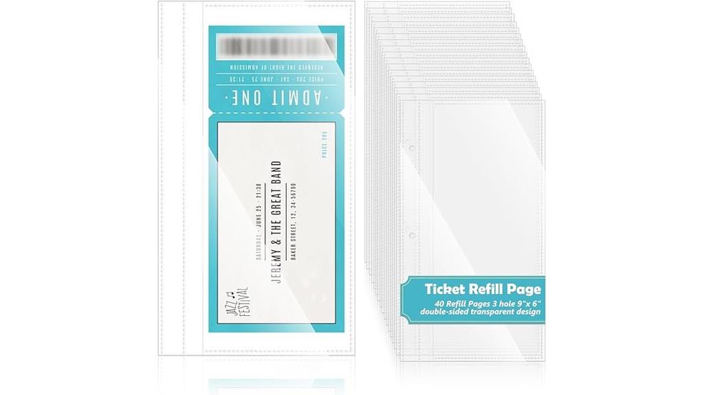 ticket stub collector pages