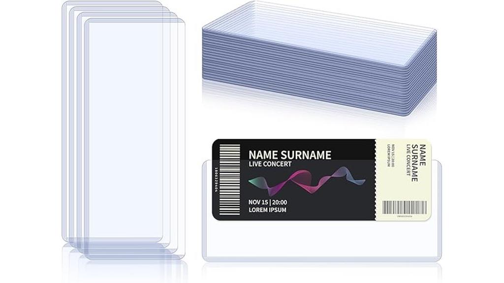 ticket stub display holders