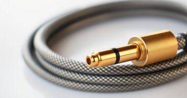 top coiled audio cables