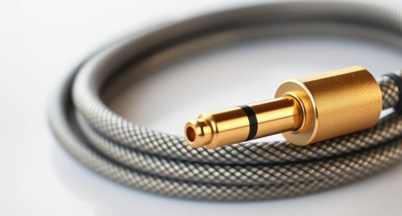 top coiled audio cables