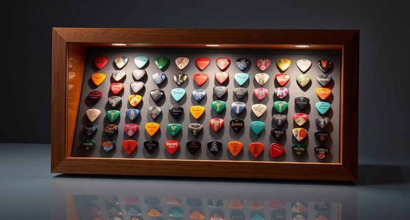 top guitar pick display cases