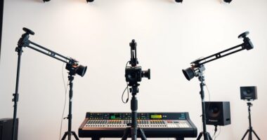 top heavy duty broadcast boom arms