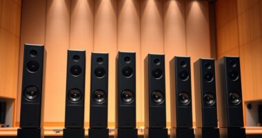 top line array speakers
