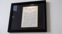 top lyric sheet framing ideas