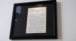 top lyric sheet framing ideas