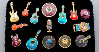 top musical enamel pin sets