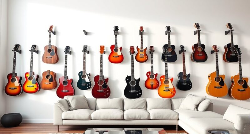 top wall guitar racks
