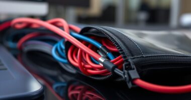 top zippered cable sleeves