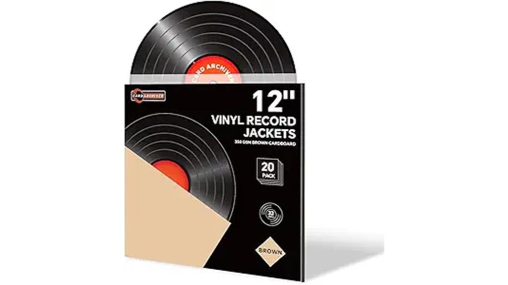 twenty brown vinyl sleeves