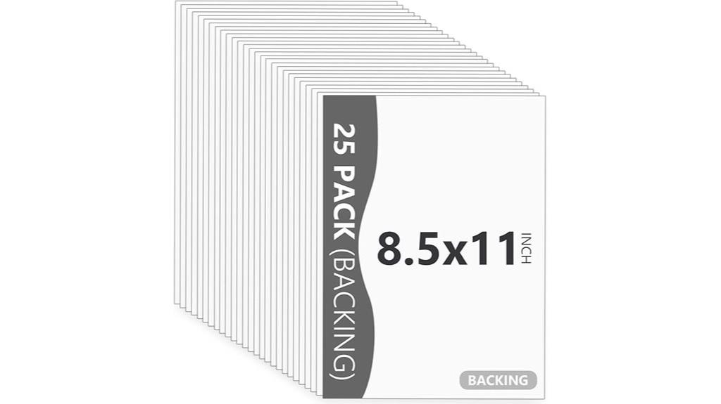 twenty five photo backing boards