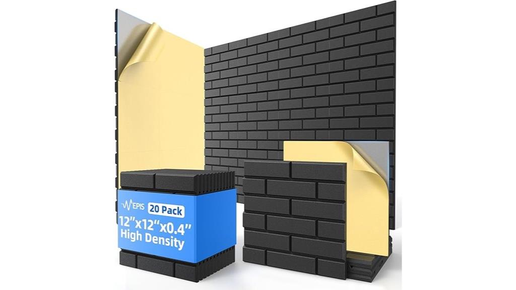 twenty foam acoustic panels